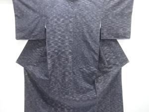 未使用品　霞模様織出し手織り紬着物